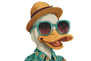 Summer Duck PNG Funny Beach Duck, a Graphic by 3D assets for your awesom (Thumbnail 3 of 3)