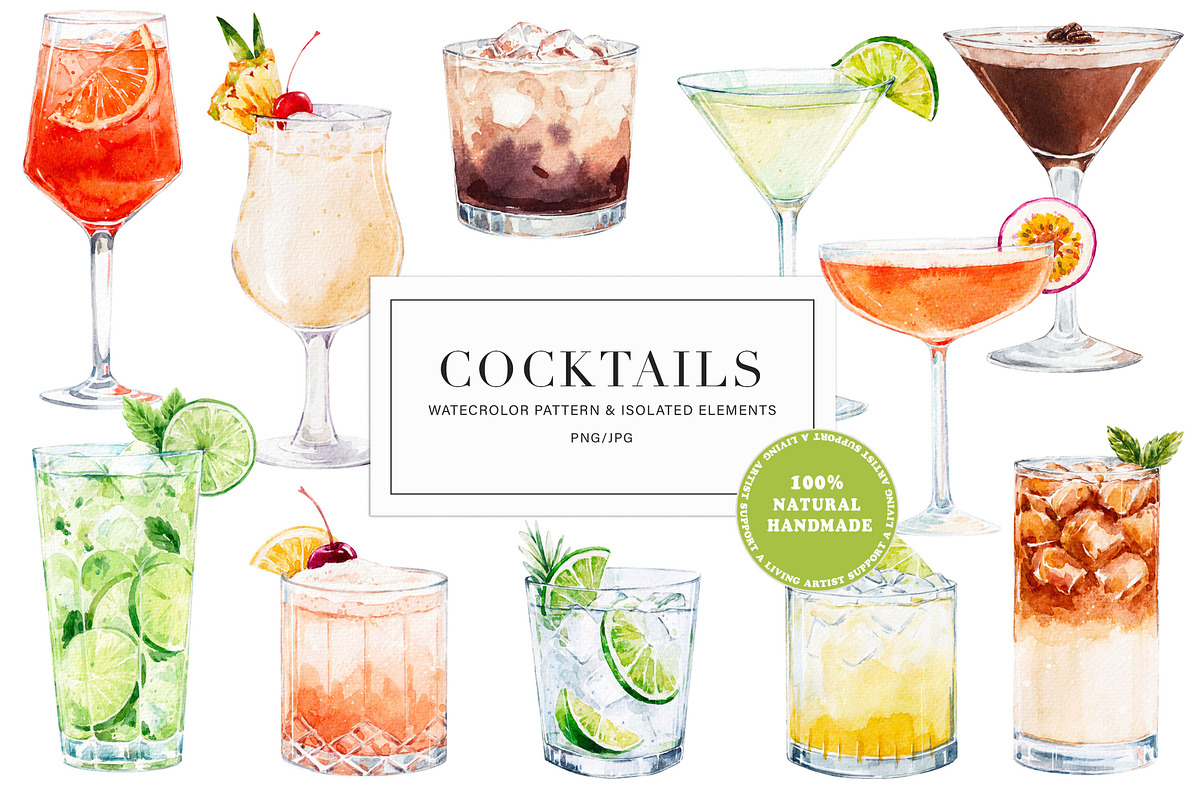 Cocktails. Bar menu, a Food Illustration by Lembrik's Artworks (Photo 1 of 4)