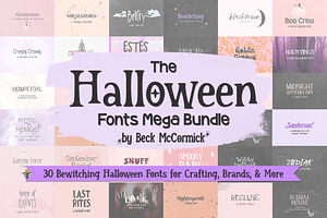 Halloween Font Bundle, Vol. 2