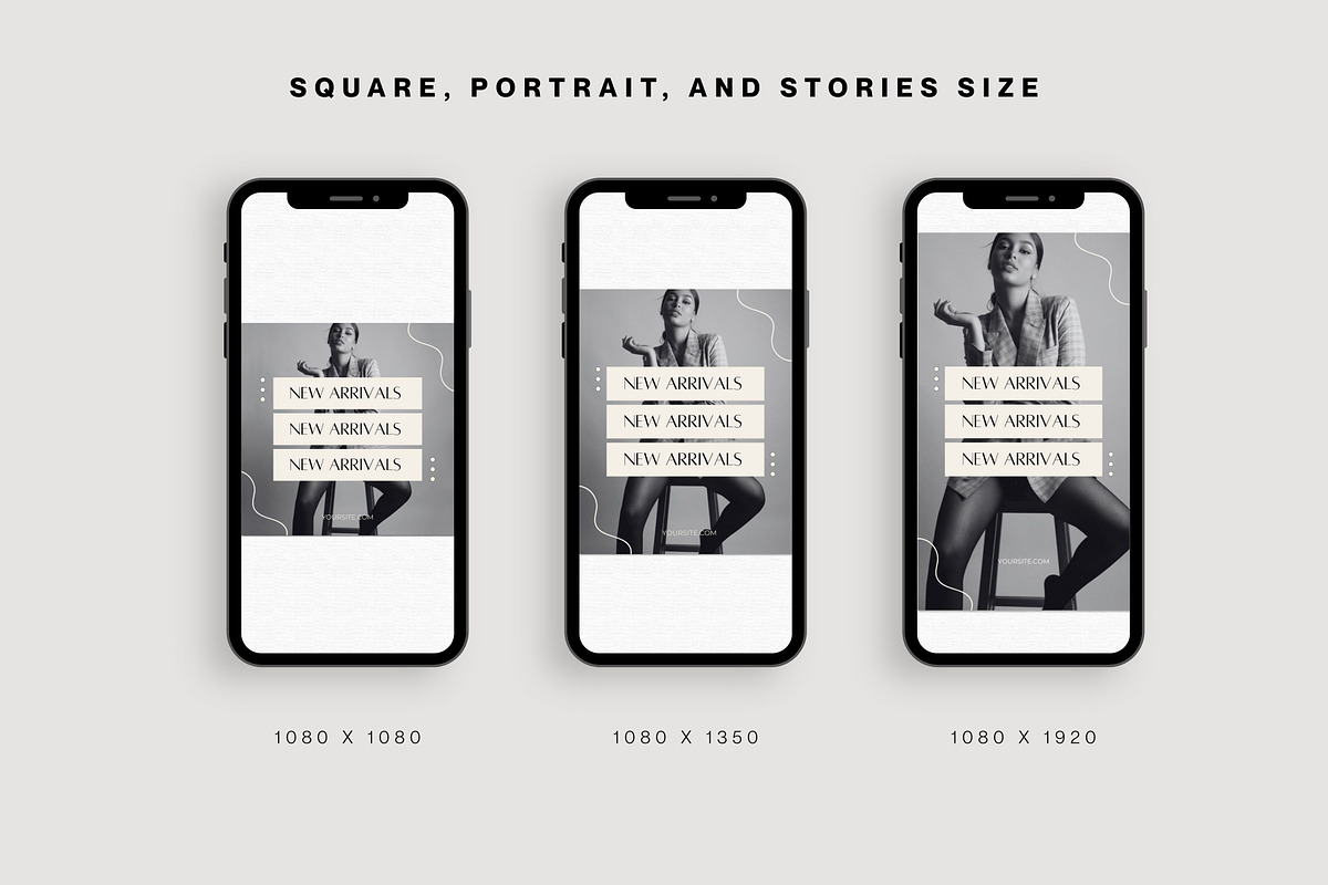 E-commerce Instagram Canva Templates, a Social Media Template by Deb Creative Studio (Photo 4 of 10)