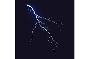 Striking lightning bolt depicted in, an Illustration by Woters little shop