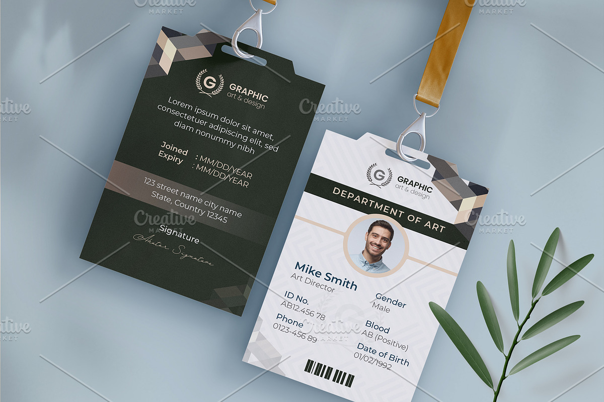 ID Card Template, a Card Template by Cristal Pioneer (Photo 1 of 4)