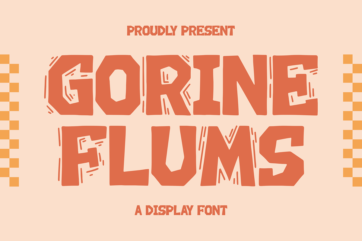 Gorine Flums A Display Font, a Sans Serif Font by Storytype Studio (Photo 1 of 15)