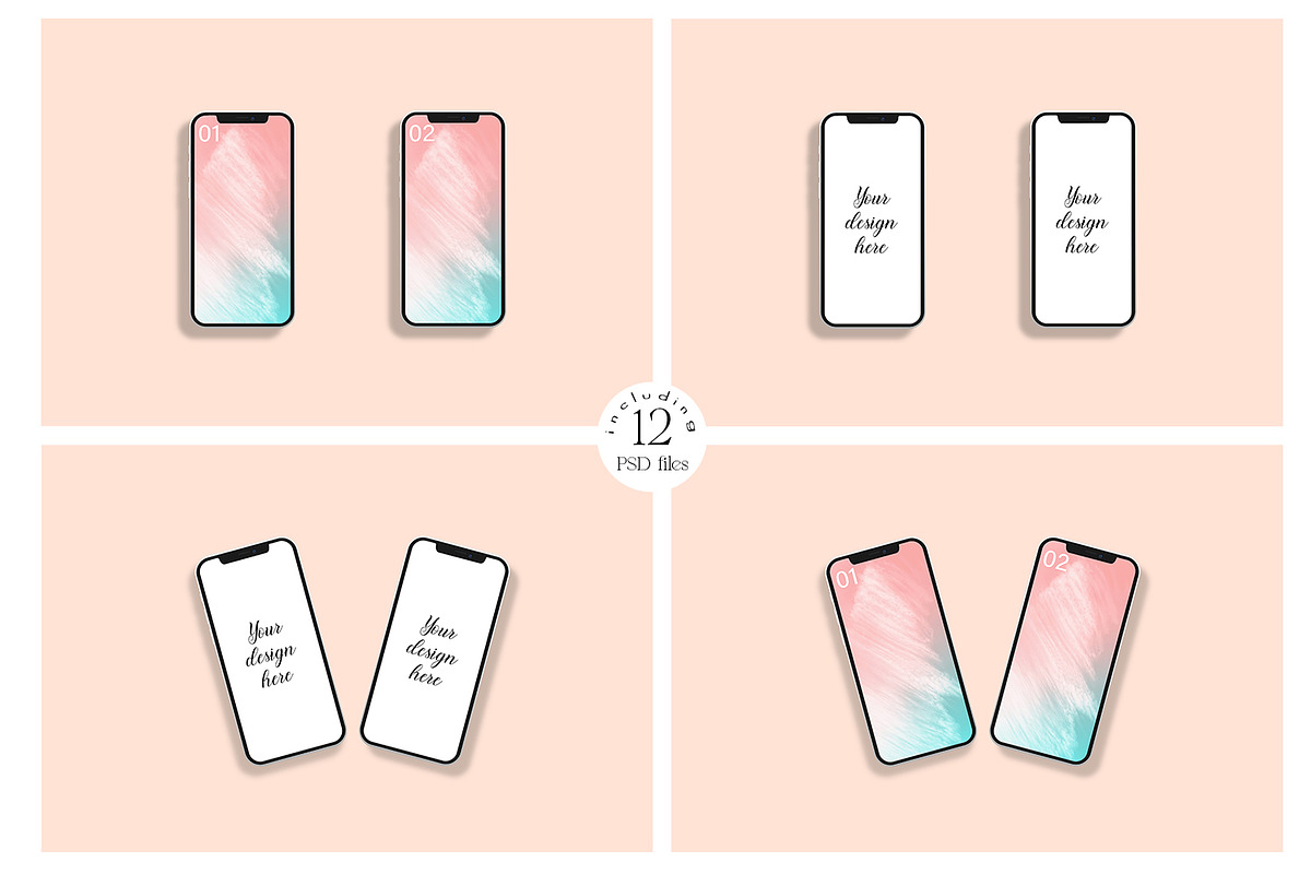 iPhone12 Screen device mockup bundle, an iPhone Mockup by MockupMarket (Photo 6 of 10)