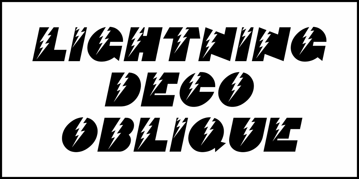 Lightning Deco JNL, a Sans Serif Font by Jeff Levine Fonts (Photo 4 of 5)