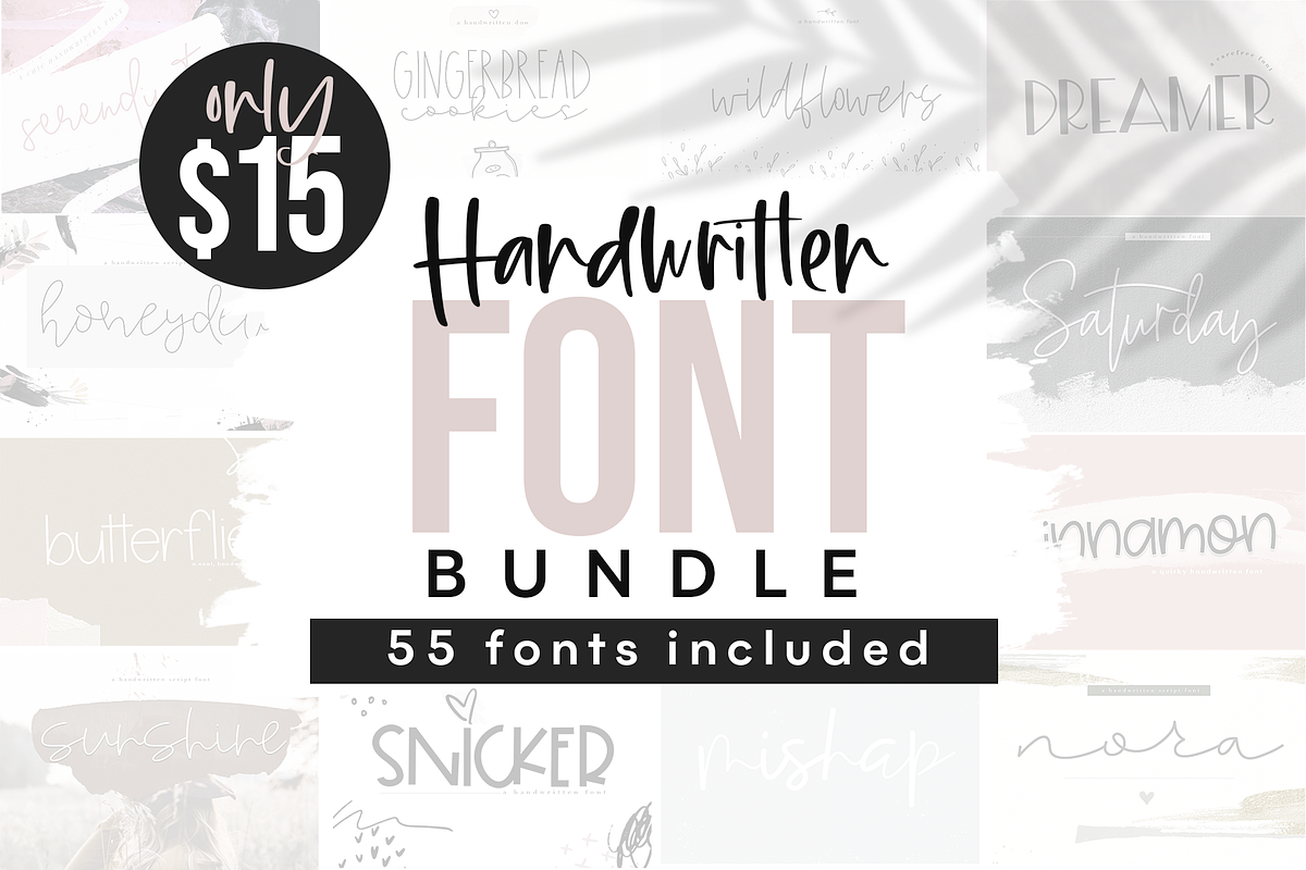 Handwritten Font Bundle
