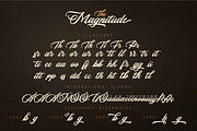 THE MAGNITUDE script, a Script Font by Olexstudio (Thumbnail 9 of 9)
