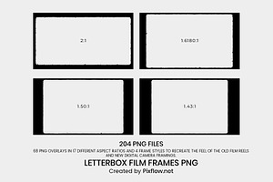 Letterbox Film Frames PNG