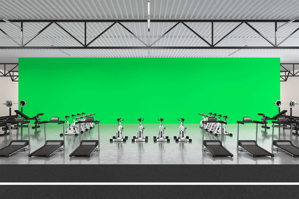 FITNESS GYM Mockup 03, an Advertising Mockup by Northern Kraft (Photo 2 of 2)