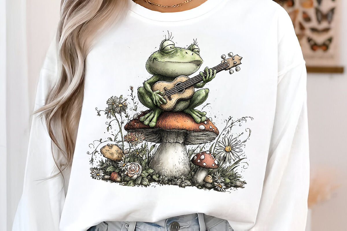 Whimsical Watercolor Frog Clipart, an Illustration by SinaCreation (Photo 4 of 9)