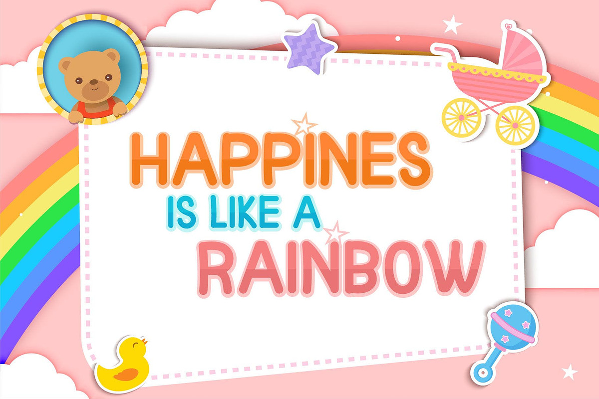 Pinky Unicorn - Display Font, a Sans Serif Font by Graphicxell (Photo 3 of 7)