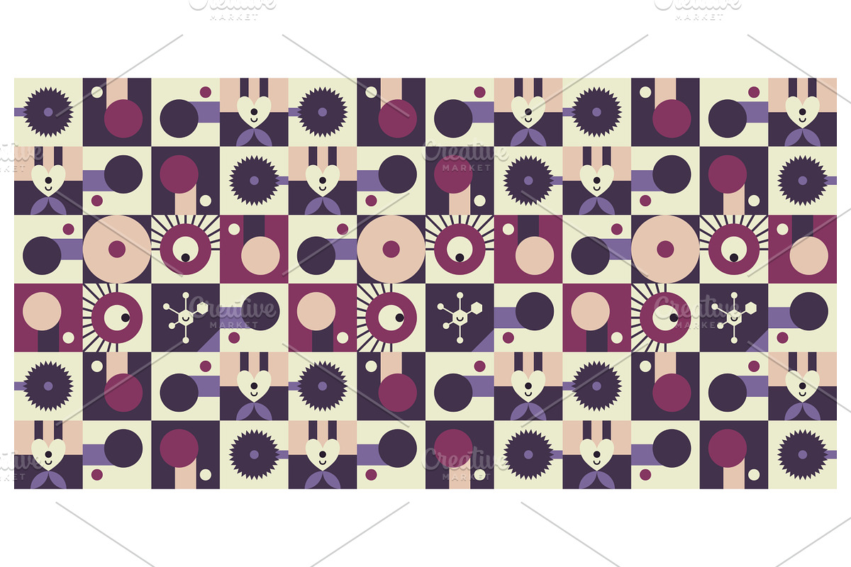 Abstract Geometric Composition, a Pattern Graphic by Creative Backgrounds