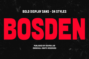 Bosden – Bold Display Sans Font