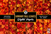 Vibrant Fall Leaves Seamless Pattern, a Pattern Graphic by Creative Store (Thumbnail 1 of 5)