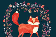 Watercolor autumn collection, an Animal Illustration by MoleskoStudio (Thumbnail 9 of 10)