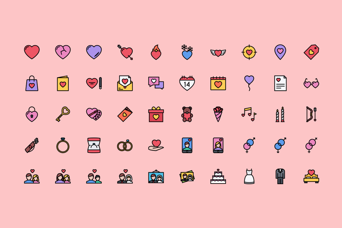 The Love Icons 100 preview 3