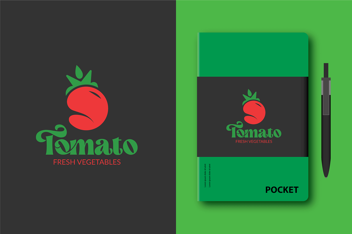 Tomato Fresh Vegetables Logo, a Branding & Logo Template by Design_Creator (Photo 2 of 4)