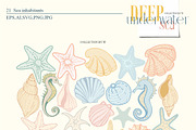 Deep underwater sea, an Animal Illustration by Collection by VY (Thumbnail 9 of 14)