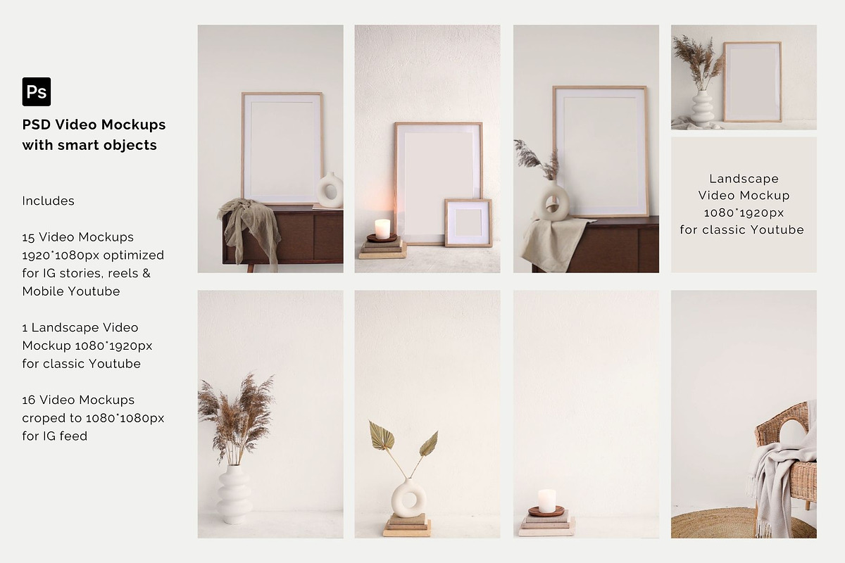 Video Frame Mockups Bundle, a Mockup by Kate Roubin (Photo 5 of 21)