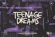 Teenage Dreams Font, a Handwritten Font by Indieground Design Inc. (Thumbnail 1 of 7)