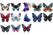 Halloween Gothic Butterfly Clipart, an Illustration by Craft Nest (Thumbnail 3 of 4)