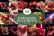 40 Editorial Pomegranate Photos, a Food Illustration by Incomelion (Thumbnail 1 of 12)