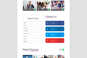 News Landing Page UI UX Layout, a Landing Page Template by CreativeShaper (Thumbnail 3 of 7)