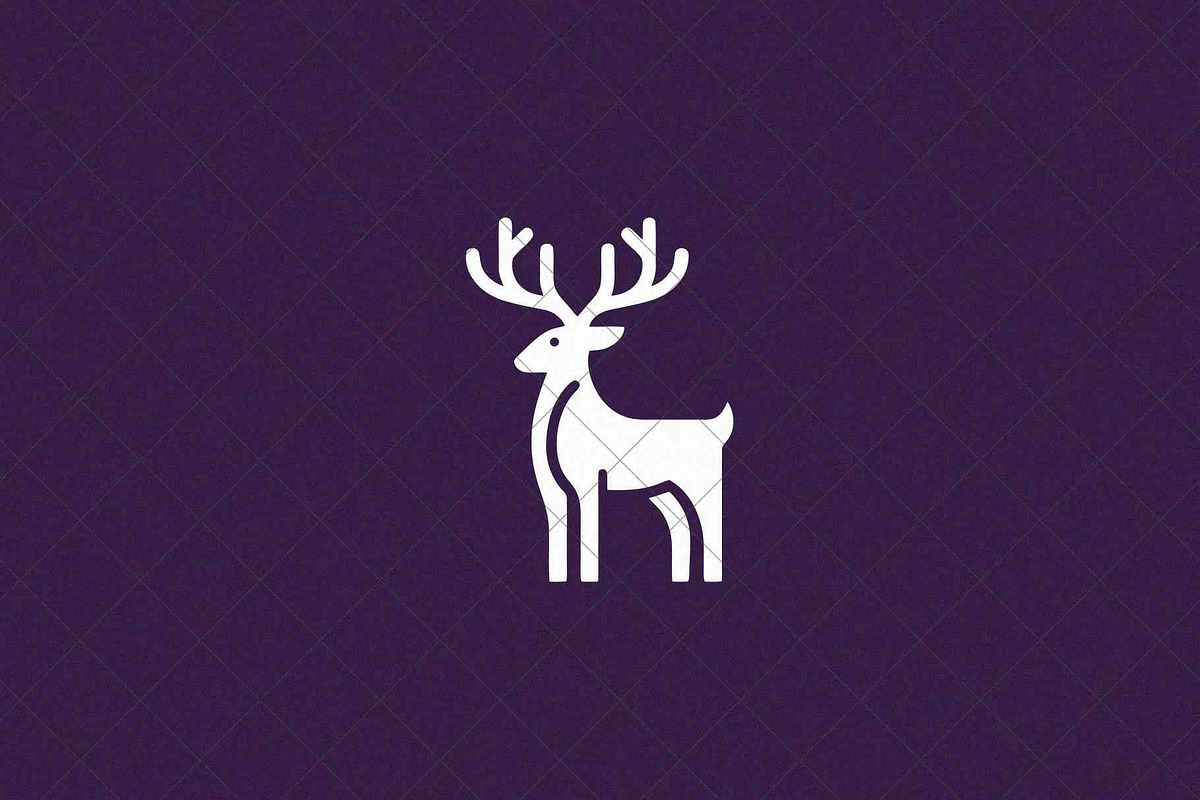 Minimalist Deer Emblem, an Animal Illustration by Vectorium Studio (Photo 4 of 4)