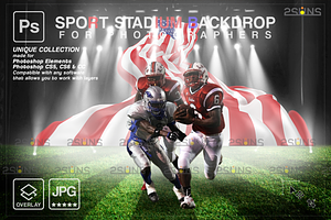 Football Backdrop Sports Digital