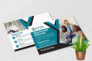 Medical care postcard template, a Card Template by Vectorzone (Thumbnail 2 of 3)