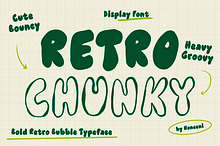Retro Chunky Bold Bubble Font
