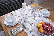 6PSD Table runner Mockup Tablecloth, a Household Mockup by GraphicVil (Thumbnail 8 of 9)