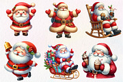 Christmas Funny Fat Santa Claus, an Illustration by Dream Creation (Thumbnail 4 of 7)