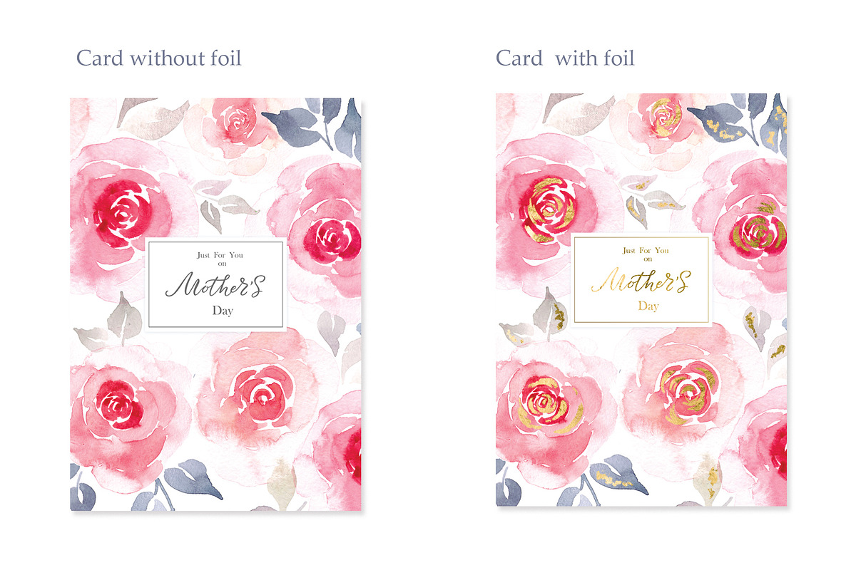 Watercolor Happy Mother's  Day, a Card Template by Anna's Lettering (Photo 3 of 9)