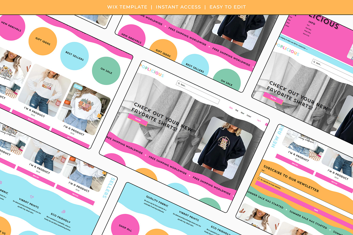 Poplicious Wix Template, a Wix Template by Girl Boss From Home (Photo 6 of 6)