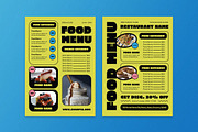 Green Bold Minimalism Food Menu, a Flyer Template by Aiyari Graphic (Thumbnail 3 of 3)