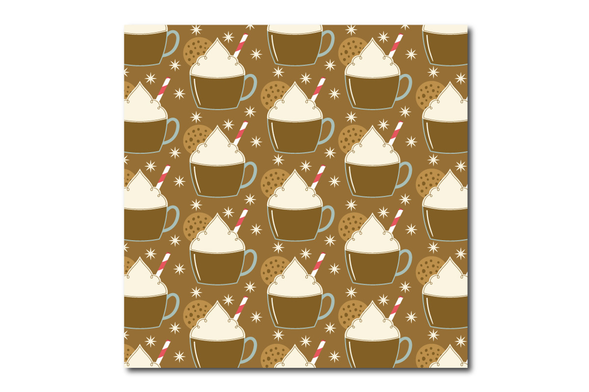 Hot Chocolate Repeat Vector Pattern, a Pattern Graphic by K McCormack Designs (Photo 2 of 4)