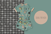 Abstract Seamless Patterns & Shapes, an Illustration by watercolor kamill (Thumbnail 4 of 12)