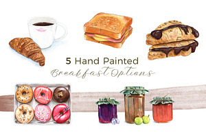 Cozy Breakfast Options | 5 Cliparts