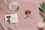 Whimsical Dream Girl Clipart, a Seasonal Illustration by CreationArt (Thumbnail 3 of 9)