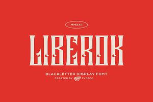 Liberok-Blackletter Display Font
