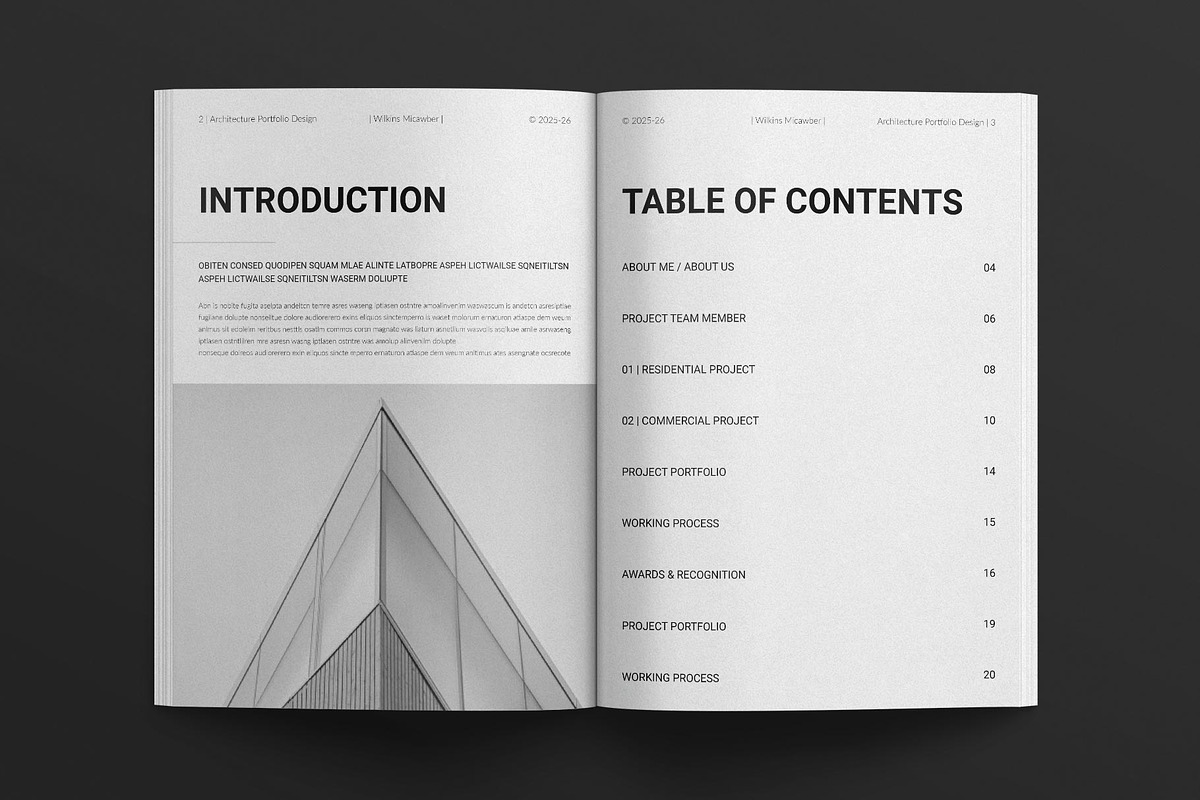 Architecture Portfolio Template, a Brochure Template by E-Type (Photo 2 of 8)