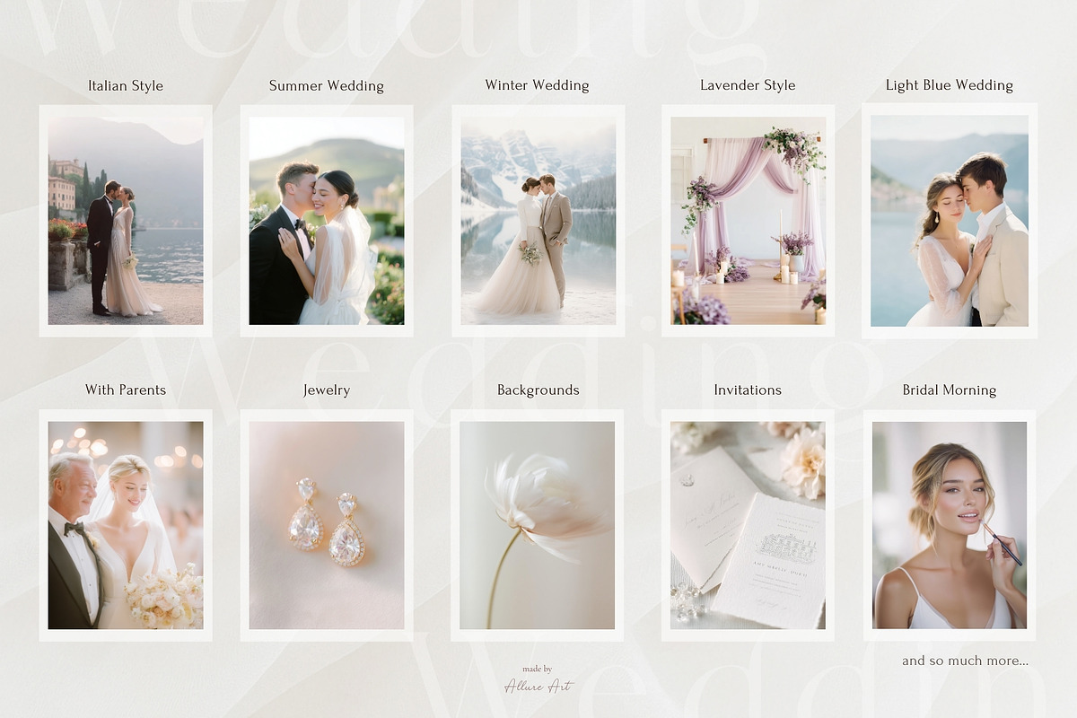 340 Airy Wedding Stock Photo Bundle, a Beauty & Fashion Photo by Allure Art (Photo 5 of 63)
