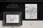 Black Flowers. Vector Set, an Illustration by PatrushevaYana (Thumbnail 4 of 8)