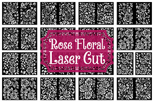 Elegant Rose Floral SVG Laser Cut, an Illustration by Designer_Momina
