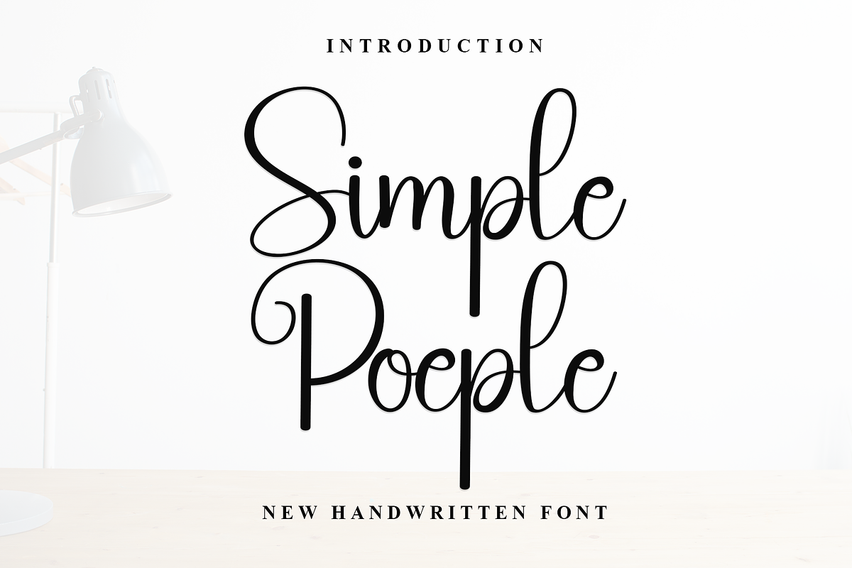 Simple Poeple, a Handwritten Font by InermediaSTUDIO (Photo 1 of 8)