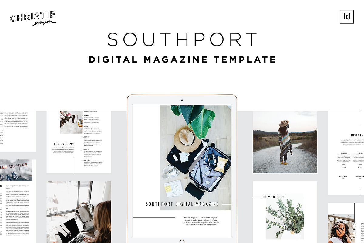 Southport Digital Magazine Template, a Magazine Template by Christie Evenson (Photo 1 of 9)