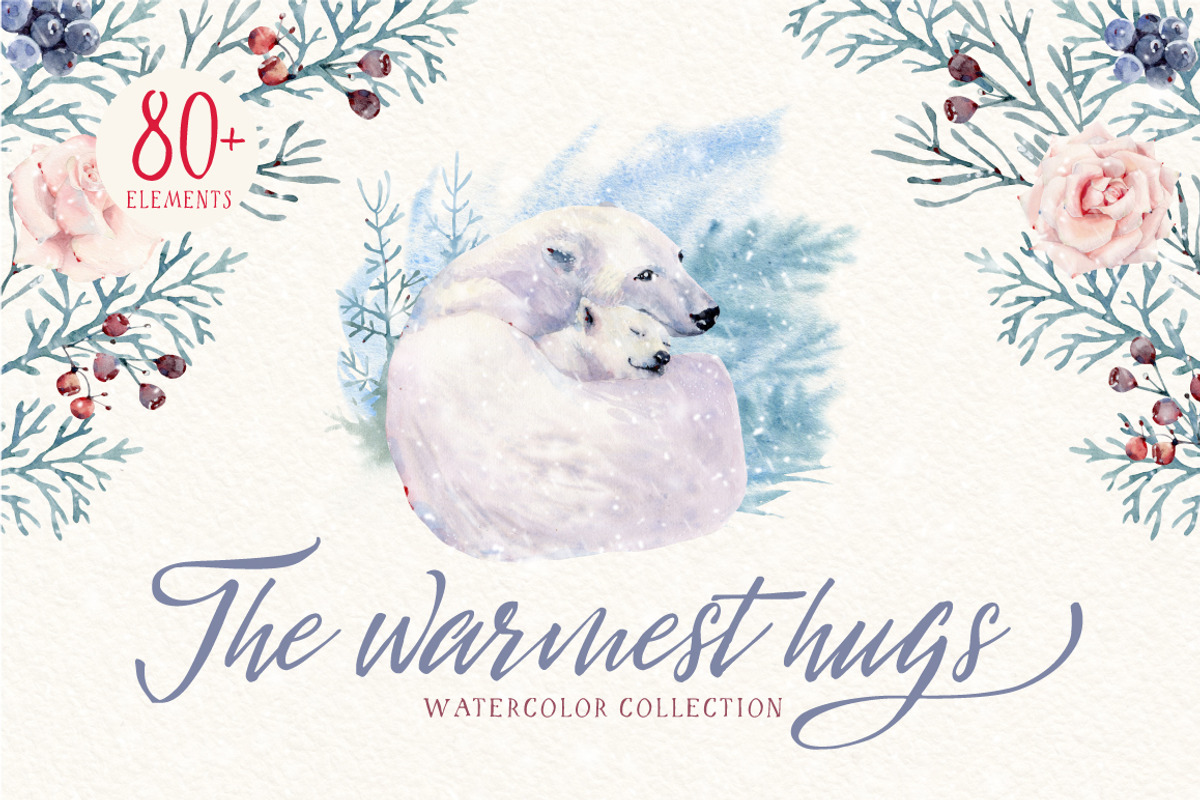 THE WARMEST HUGS Watercolor set, an Illustration by Lemaris (Photo 1 of 10)