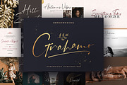 Grahamo - Luxury Script, a Script Font by Vultype Co. (Thumbnail 15 of 15)