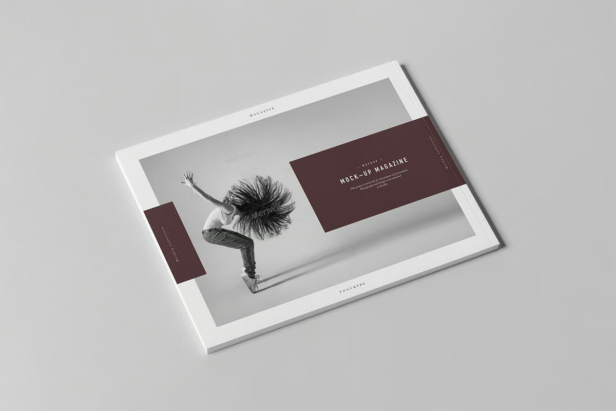 US Letter Horizontal Magazine Mockup, an Advertising Mockup by zippypixelstudio (Photo 7 of 13)